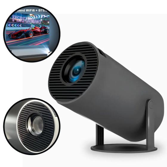 Imagem de Mini Projetor Cinema Portatil 5G Wifi 6 BT 5.0 Android