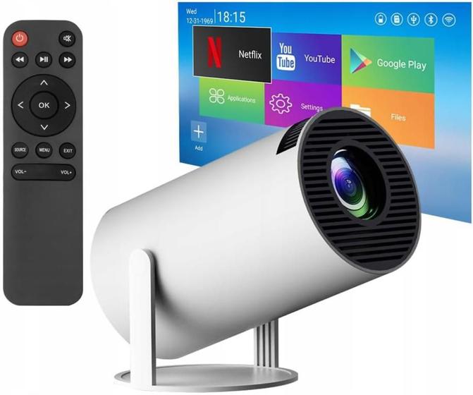 Mini Projetor Portátil 4K Android 11 WiFi 5G Bluetooth HDMI - Cinema Em Casa Com 8000 Lumens E 1080P Full HD Menor preço em Mini Projetor Portátil 4K Android 11 WiFi 5G Bluetooth HDMI - Cinema Em Casa Com 8000 Lumens E 1080P Full HD