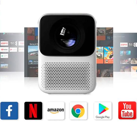 Mini Projetor Portátil LCD 4k 1920x1080 T6 Max Foco Elétrico Smart 650 Lúmens wifi Android 9.0 é boa?