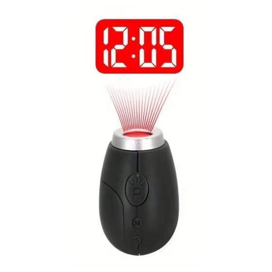 Imagem de Mini Projetor Relógio Digital Feixe de Luz LED Chaveiro