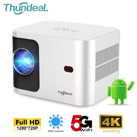 Mini Projetor Thundeal TD91, 5G, WiFi, Android 9.0 5000 Lumens Menor preço em Mini Projetor Thundeal TD91, 5G, WiFi, Android 9.0 5000 Lumens