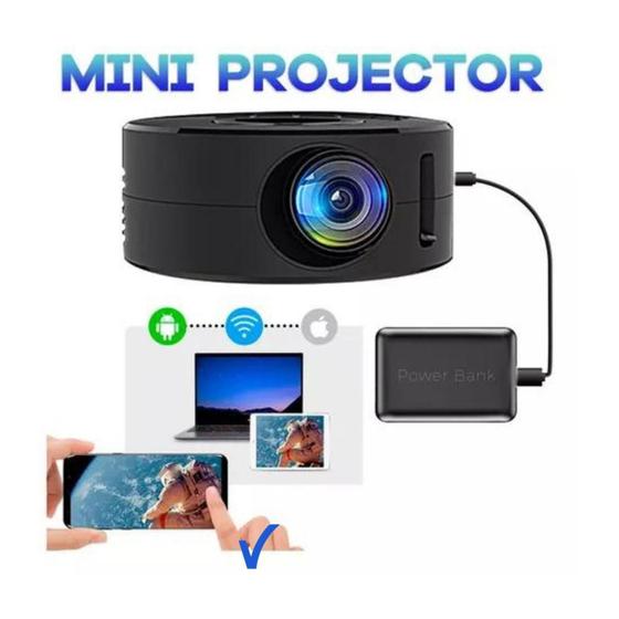 Imagem de Mini Projetor Via Cabo USB para Android e iOS Qualidade HD - Mini Projector