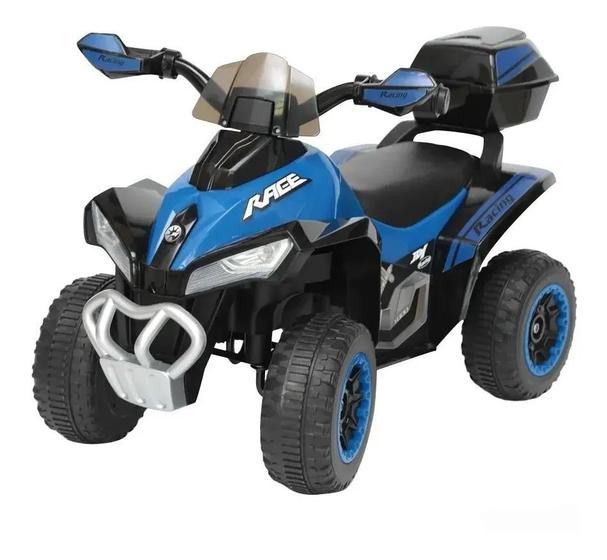 Imagem de Mini Quadriciclo 6V Elétrico Infantil com Carregador Azul