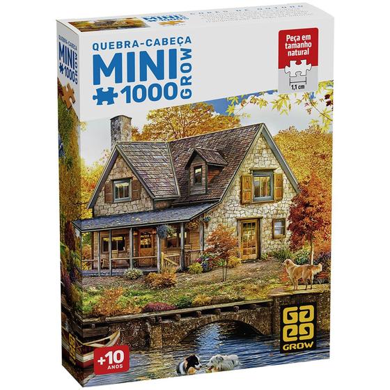 Mini Quebra-cabeça 1000 peças Cores de Outono - Grow - Quebra Cabeça ...