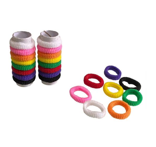 Imagem de Mini Rabicó Tubinho Xuxinha Cabelo Colorida pacote c/120 un