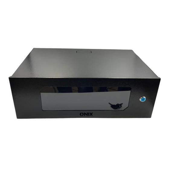 Imagem de Mini Rack 3U Parede p/ DVR Servidor Metálica c/ Chave Onix