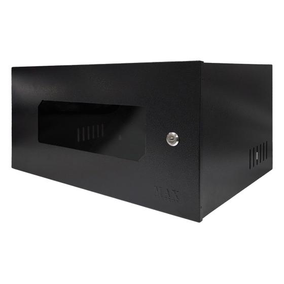 Mini Rack Parede Max Eletron 19" 5U X 350MM Economic, C/ 2 Chaves, Preto - 4756 Menor preço em Mini Rack Parede Max Eletron 19" 5U X 350MM Economic, C/ 2 Chaves, Preto - 4756