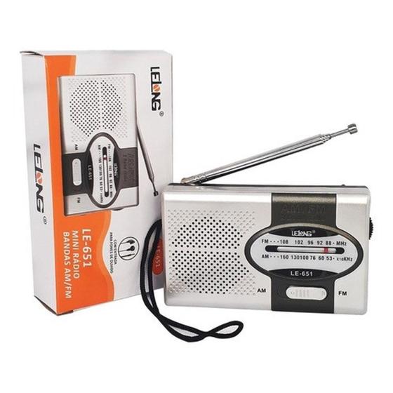Mini Rádio de Bolso AM/FM/SW LE651 Lelong Rádio Portátil Magazine