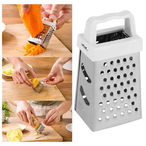 Mini Ralador Mini Ralador de Aço Inox com 4 Faces Portátil Multiuso - Nipo Center ...