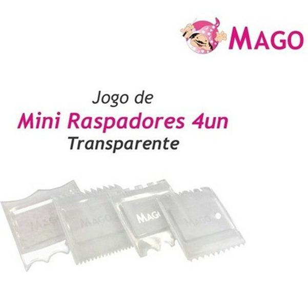 Imagem de Mini Raspador Mago Transparente 4un