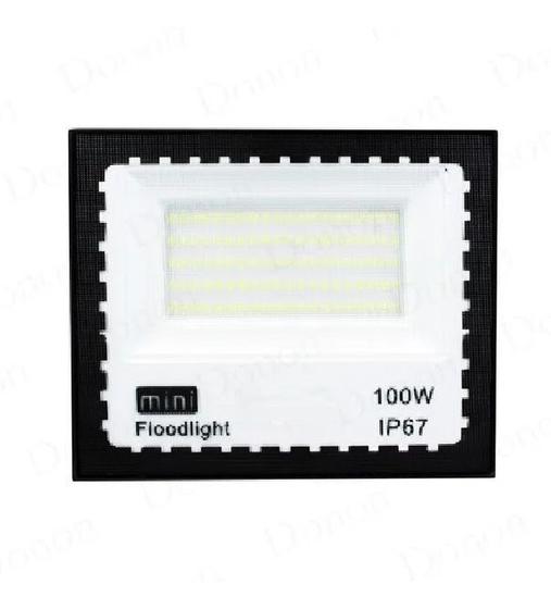 Imagem de Mini Refletor Holofote 100 Led 100w Branco Frio Ip67 6000k