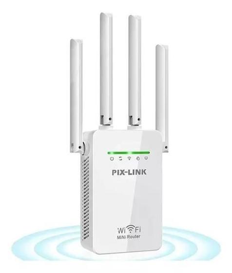 Imagem de Mini Repetidor Roteador Wi-fi 300mbps 4 Antenas 2800m