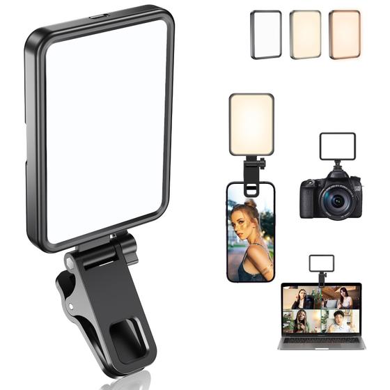 Imagem de Mini Ring Light LED Recarregável Datarm - Para Celular e Câmera