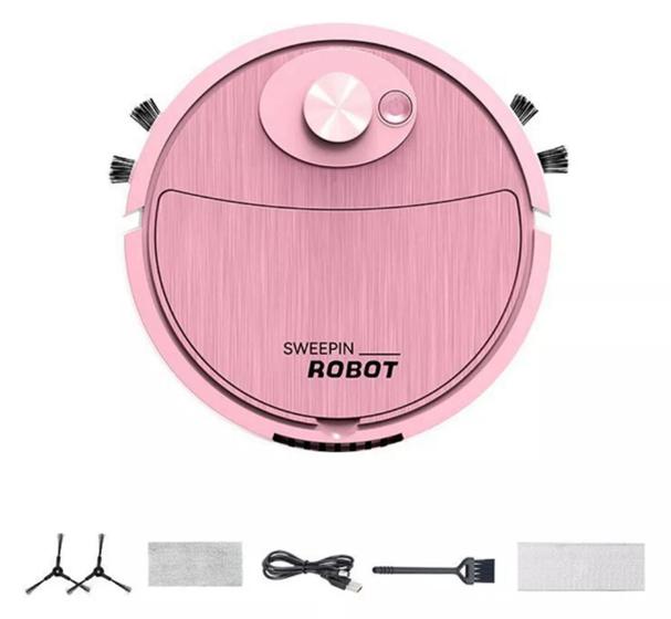 Imagem de Mini Robô Aspirador De Pó Varredura Inteligente Doméstico Automático RC-8088