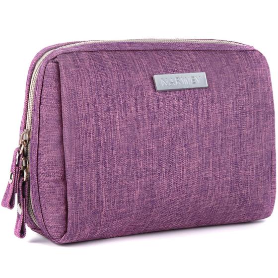 Imagem de Mini Saco de Maquiagem Roxo para Bolsa - Ideal para Viagem