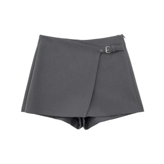 Imagem de Mini-Saia Assimétrica Feminina - Cintura Alta com Zíper - Moda ASDS