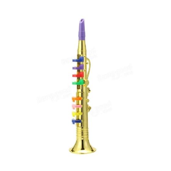 Imagem de Mini saxofone infantil clarinete flauta acustico instrumento musical criança para iniciantes