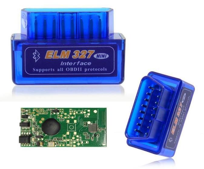 Imagem de Mini Scanner Elm327 Entrada Bluetooth Obd2 Versão 2.1 Azul