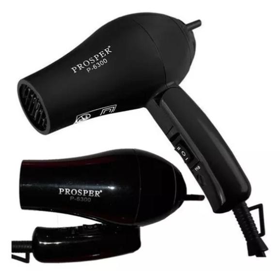Mini Secador de Cabelo Prosper Bivolt P-6300 3300w Menor preço em Mini Secador de Cabelo Prosper Bivolt P-6300 3300w