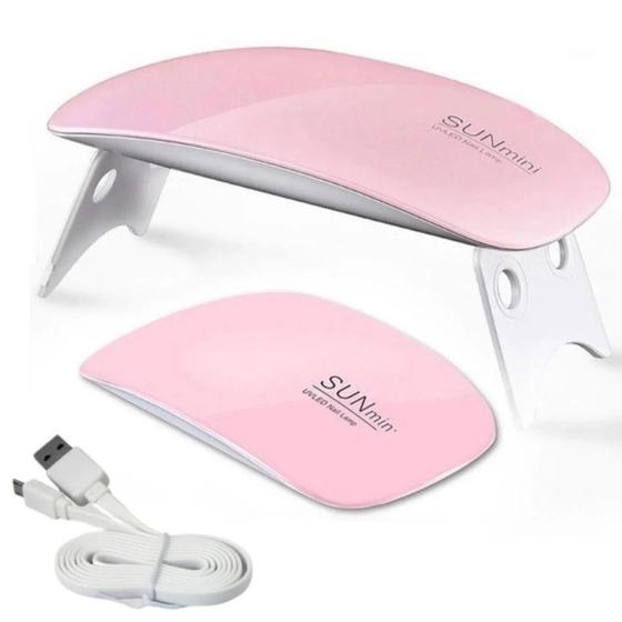 Imagem de Mini secador de unhas portátil com uv/led
