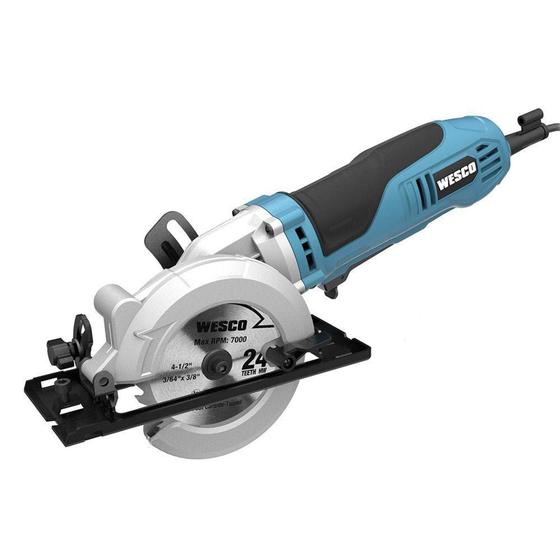 Mini Serra Circular Saw Compacta 120MM 750W WS3454U.1 Wesco Menor preço em Mini Serra Circular Saw Compacta 120MM 750W WS3454U.1 Wesco