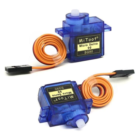 Imagem de Mini Servo RC SG90 9g 1.6kg (2 Unidades) - Para Helicópteros, Aviões, Carros, Barcos e Arduino