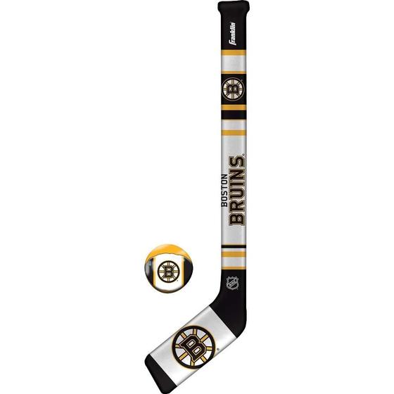 Imagem de Mini Set de Hóquei no Gelo Franklin Sports Boston Bruins - Com Bola e Bastão de Espuma