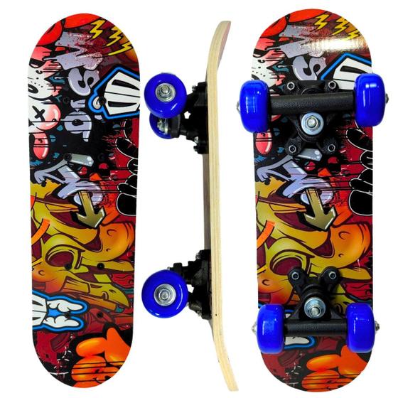 Mini Skate Brinquedo Infantil Unissex DM Radical Jr. Para Iniciantes ...