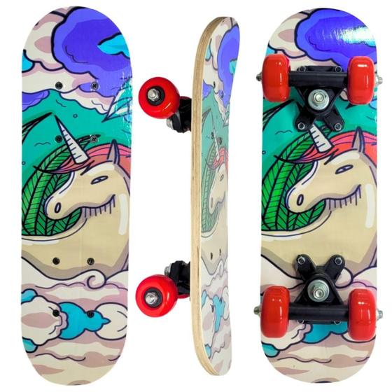 Imagem de Mini Skate Infantil Estampado Radical Até 30 Kg