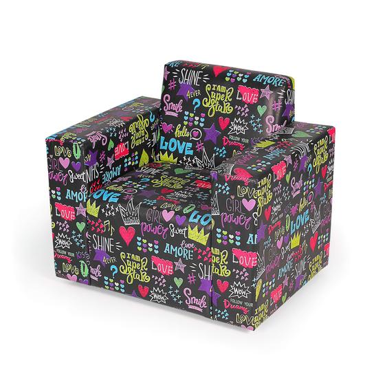 Mini Sofa Infantil Poltrona Criança Estofado com Personagem STAR