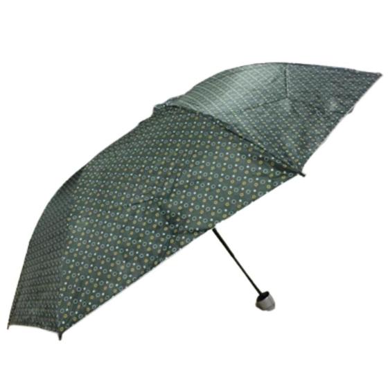 Imagem de Mini Sombrinha Guarda Chuva Dupla Face Capa Verde Bolinha