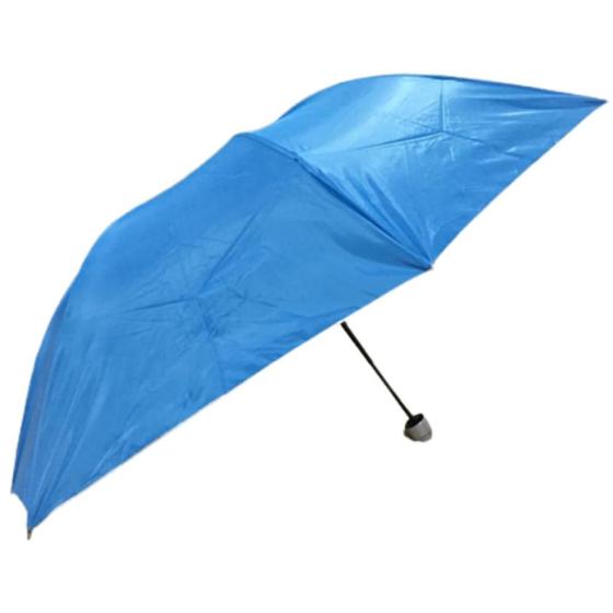 Imagem de Mini Sombrinha Guarda Chuva Dupla Face Com Capa Azul Claro