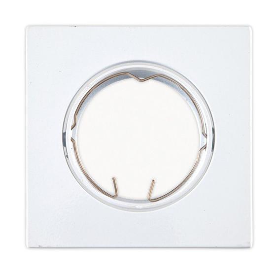 Mini spot de embutir direcionável branco p/ mr11 gu10 quadrado Menor preço em Mini spot de embutir direcionável branco p/ mr11 gu10 quadrado