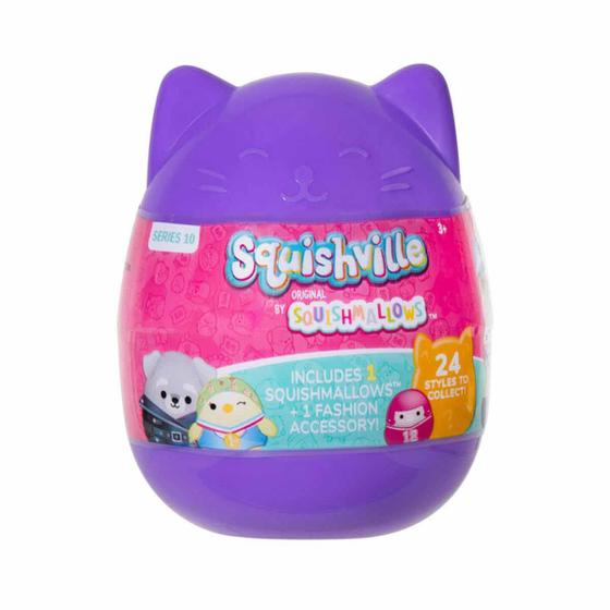 Imagem de Mini Squishmallow Surpresa Roxo - Squishville Série 10