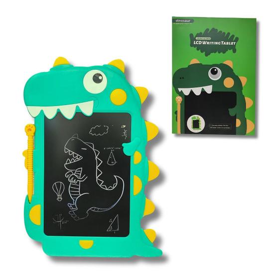 Imagem de Mini Tablet Lousa Mágica Desenho Infantil LCD Dinossauro