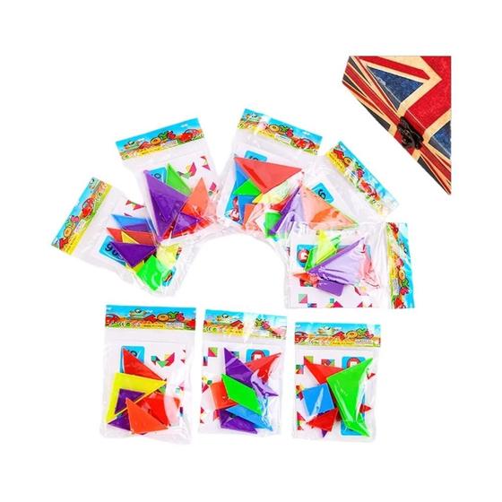 Imagem de Mini Tangram de 20 Peças para Crianças - Ideal para Lembrancinhas de Festa