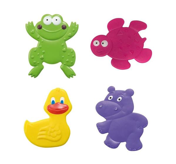 Imagem de Mini Tapetes para Banho Bath & Fun 4 Pcs Multikids Baby