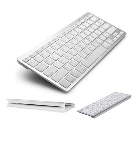 Imagem de Mini Teclado Bluetooth Para Tablet E Smartphone - Prata