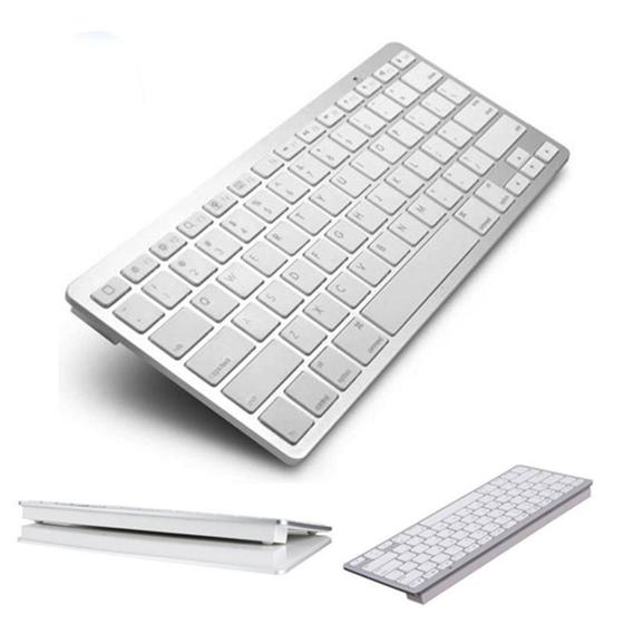 Mini Teclado Bluetooth Sem Fio para Tablet e Celular - Branco Menor preço em Mini Teclado Bluetooth Sem Fio para Tablet e Celular - Branco