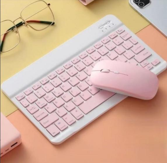 Imagem de Mini Teclado Bluetooth Sem Fio Recarregável Ultrafino Para Computador/ Telefone /tablet /notebook