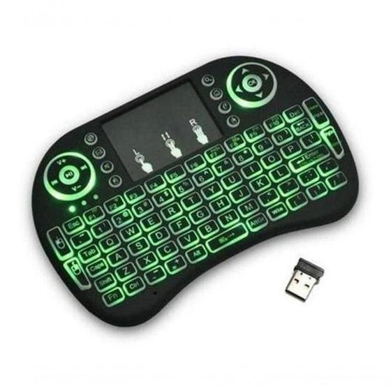Imagem de Mini Teclado Bluetooth Touch Luz Colorida Sem Fio