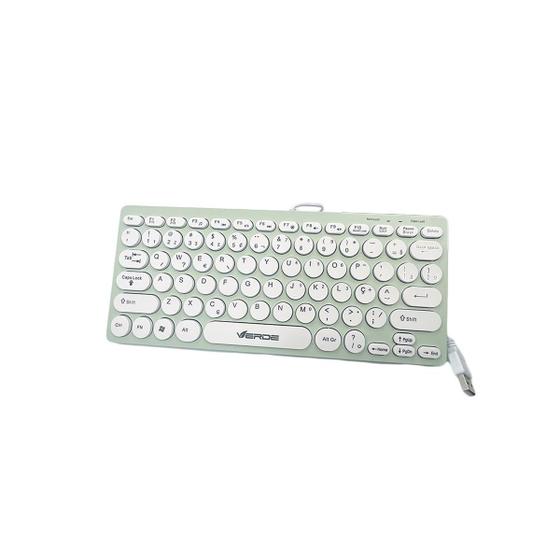 Imagem de Mini Teclado com fio silencioso para Computador Windows