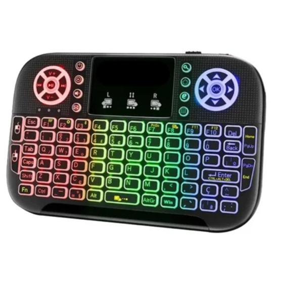 Imagem de Mini Teclado Controle Com Led Sem Fio