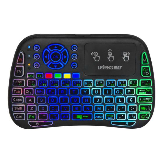 Imagem de Mini Teclado E Controle Sem Fio Para Smart Tv Tv Box Pc