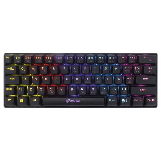 Imagem de Mini Teclado Gamer Mecanico Outemu Red Preto