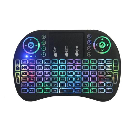 Imagem de Mini Teclado Keyboard Controle Com Touchpad Backlit Led