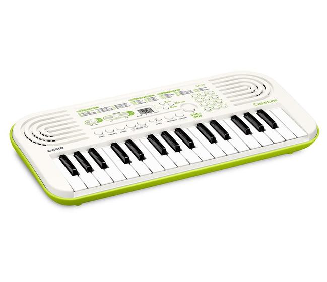 Imagem de Mini Teclado Musical Casio SA-50 Portátil 32 Teclas - Branco/Verde