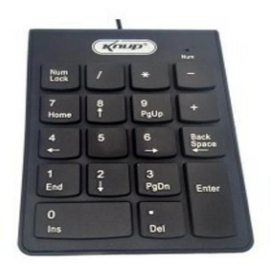 Imagem de Mini Teclado Numérico Preto Usb