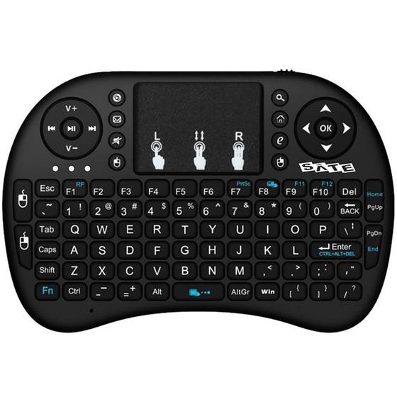 Imagem de Mini Teclado Satellite AK-723G 2.4GHZ com Alcance de Ate 10 Metros - Preto