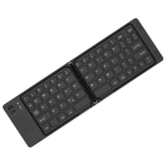 Imagem de Mini Teclado Sem Fio Bluetooth Dobrável KA-690D